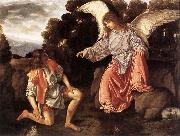 SAVOLDO, Giovanni Girolamo Tobias and the Angel sf oil painting reproduction